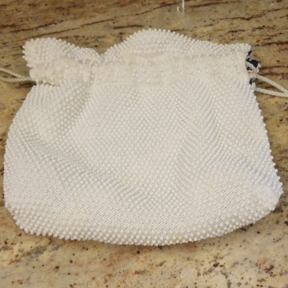 Reversible Vintage Candy Dot Drawstring Purse - image 2